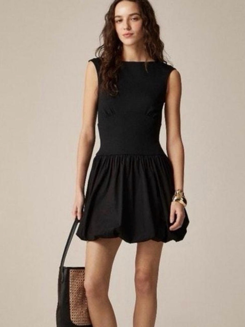J.Crew Bubble Hem Mixy Dress Sz S - Picture 1 of 4